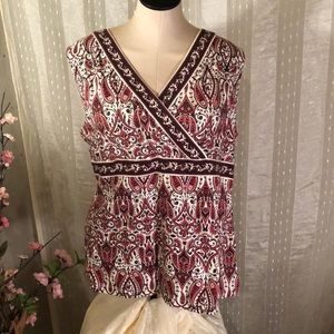 Pink and black tank top